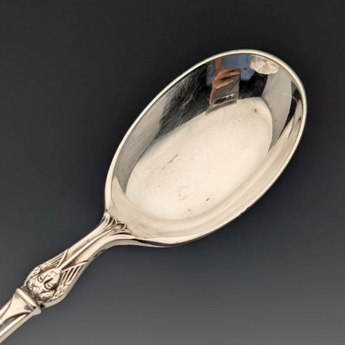 1912 年英國古董 6 純銀茶匙和糖鉗套裝,裝在阿特金兄弟盒中